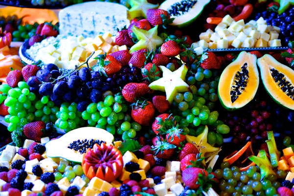 Brunch fruit display
