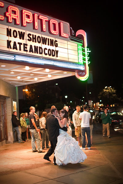 Couple Dancing under Marquee